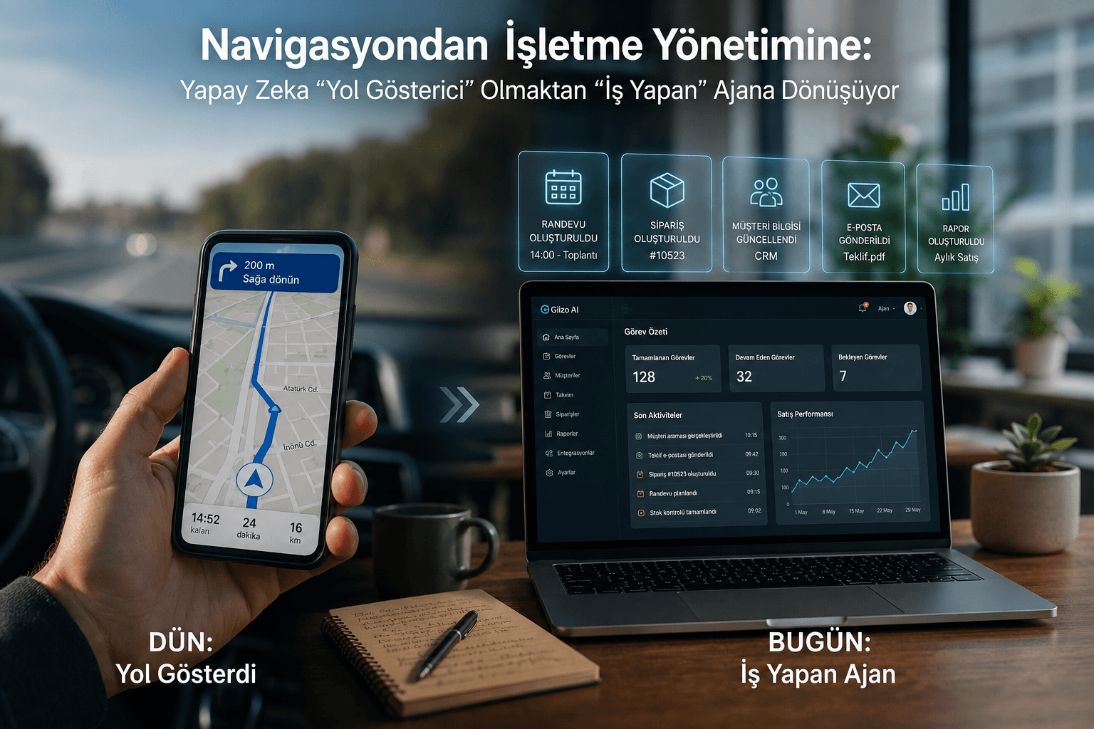 Navigasyondan İşletme Yönetimine: Yapay Zeka "Yol Gösterici" Olmaktan "İş Yapan" Ajana Dönüşüyor