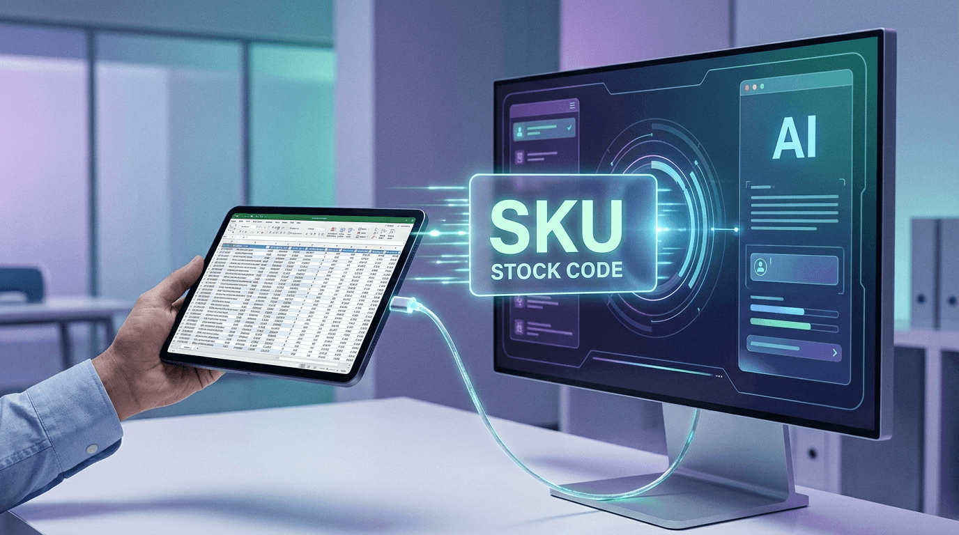 Excel’deki Ürün Listenizi Yapay Zeka Ajanına Aktarmak: Stok Kodu Neden Kritik?