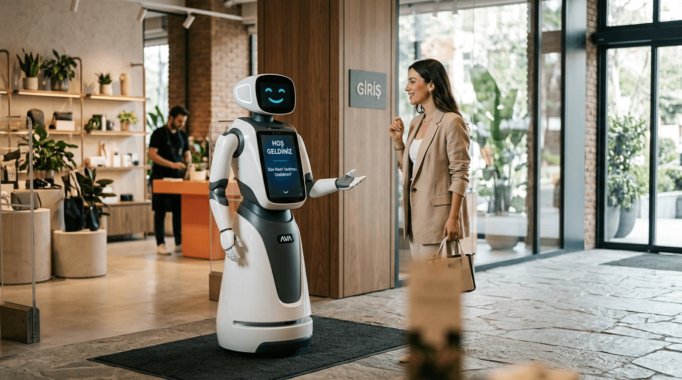 Mağaza Girişine Konuşan Bir Karşılama Robotu Kurmak İçin Ne Gerekiyor? 3 Adımlık Gerçek Kurulum