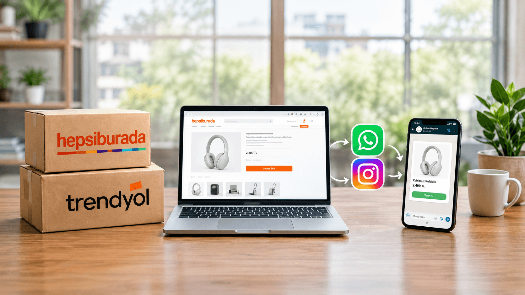Hepsiburada ve Trendyol Ürünlerini WhatsApp ve Instagram’dan Sattırma: Tek Tıkla Aktarım Rehberi